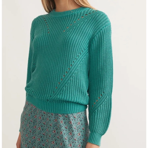Marine Layer Ramona Crewneck Sweater XS NWT - Picture 9 of 10